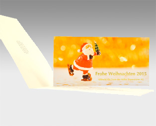 Weihnachtskarte «Schneemann» 