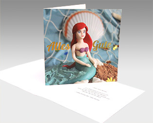 Geburtstagskarte «Meerjungfrau» 