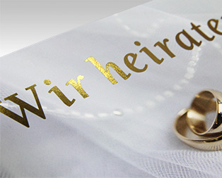 Hochzeitskarte «Ring»