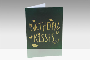 Geburtstagskarte «Kisses Grün»