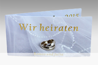 Hochzeitskarte «Ring»